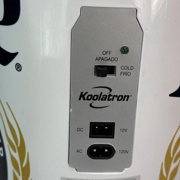 Miller Lite 8 Can Portable Mini Fridge 12V DC 120V AC Cooler Excellent Condition - Picture 8 of 10